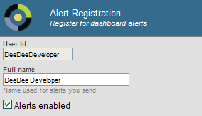 generated description: alert registration