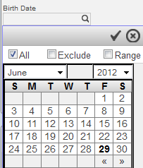 generated description: filter with calendar