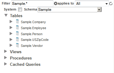 generated description: smp sql browse samples