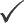 generated description: checkmark