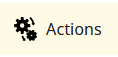 Actions tab with gear icon