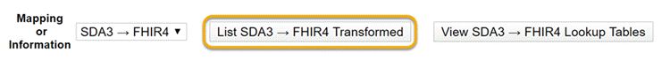 SDA object to FHIR resource mappings in Annotations tool