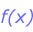 BPL rule icon, which is the function indicator, f(x)