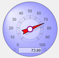 generated description: speedometer nub