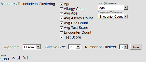 generated description: analysis cluster options