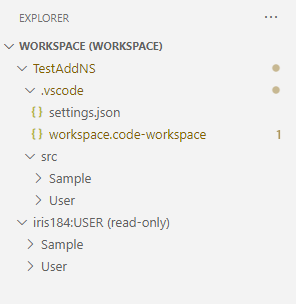 Sample workspace with server-side content