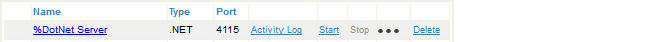 %DotNet_Server  .NET  4115    Activity Log  Start  Stop  Delete