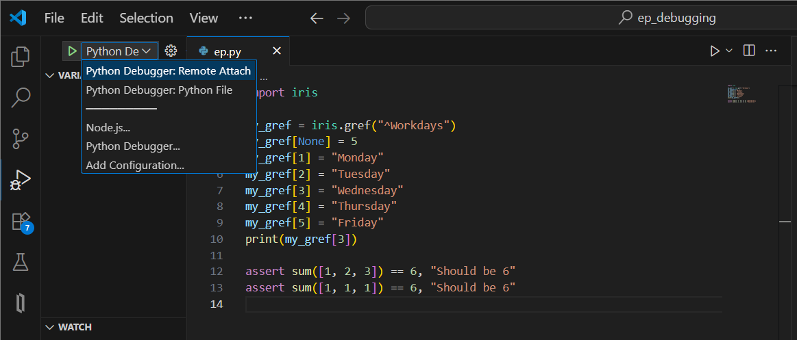 generated description: pythondebugger