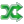 Two intertwining green arrows