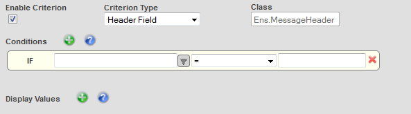 Add Criterion wizard